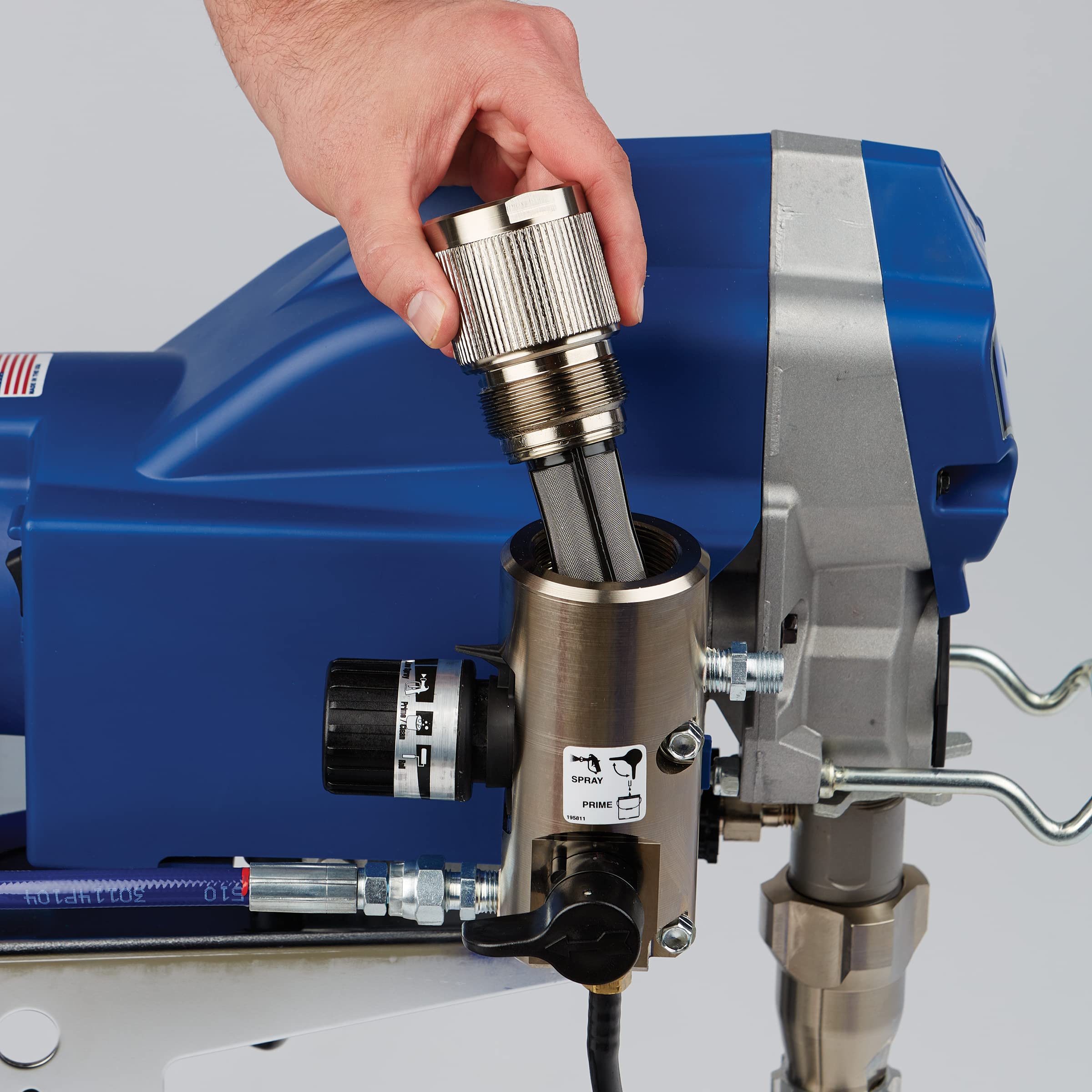 60 Mesh Graco 243080 Graco Short Horizontal Manifold Filter - Image 4