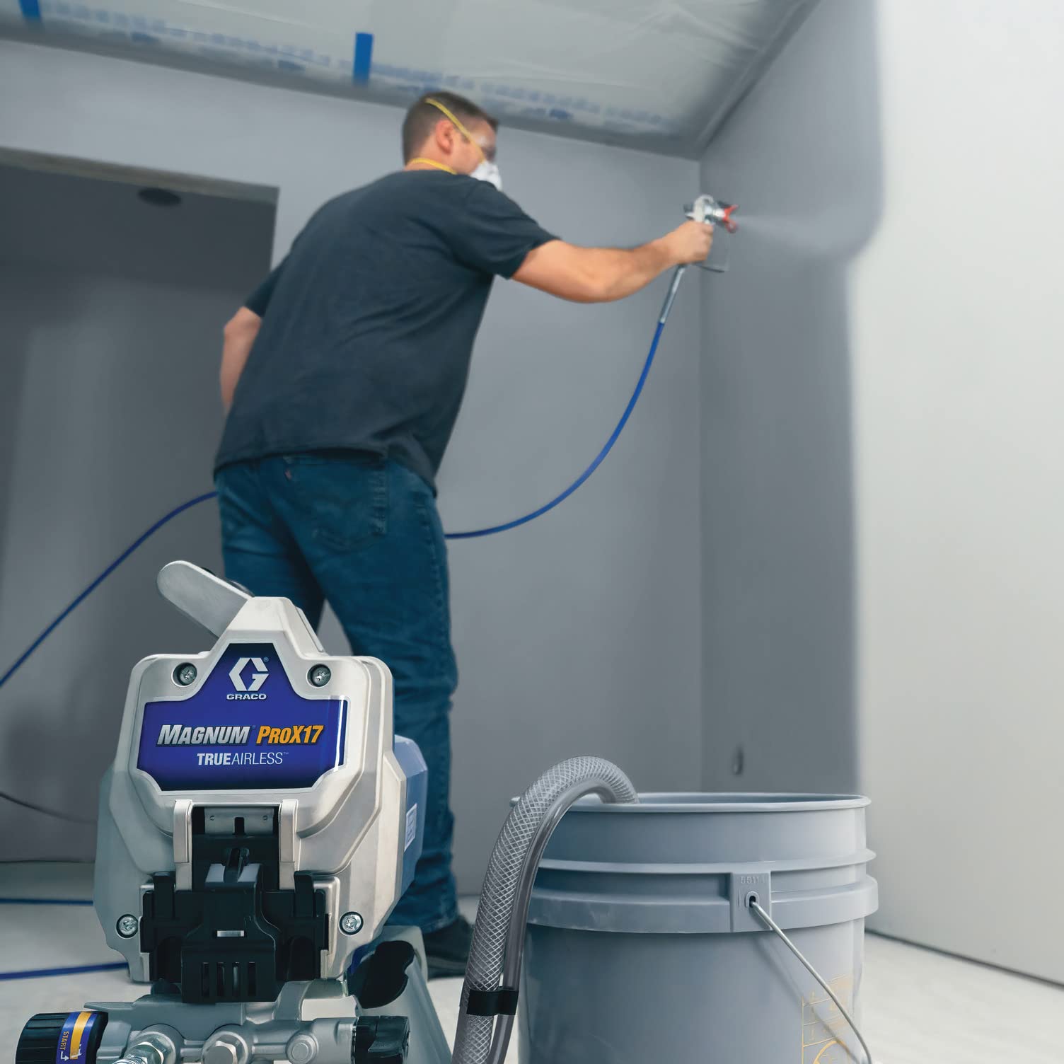 Graco 17G177 Magnum ProX17 Stand Paint Sprayer, Grey/Blue - Image 12