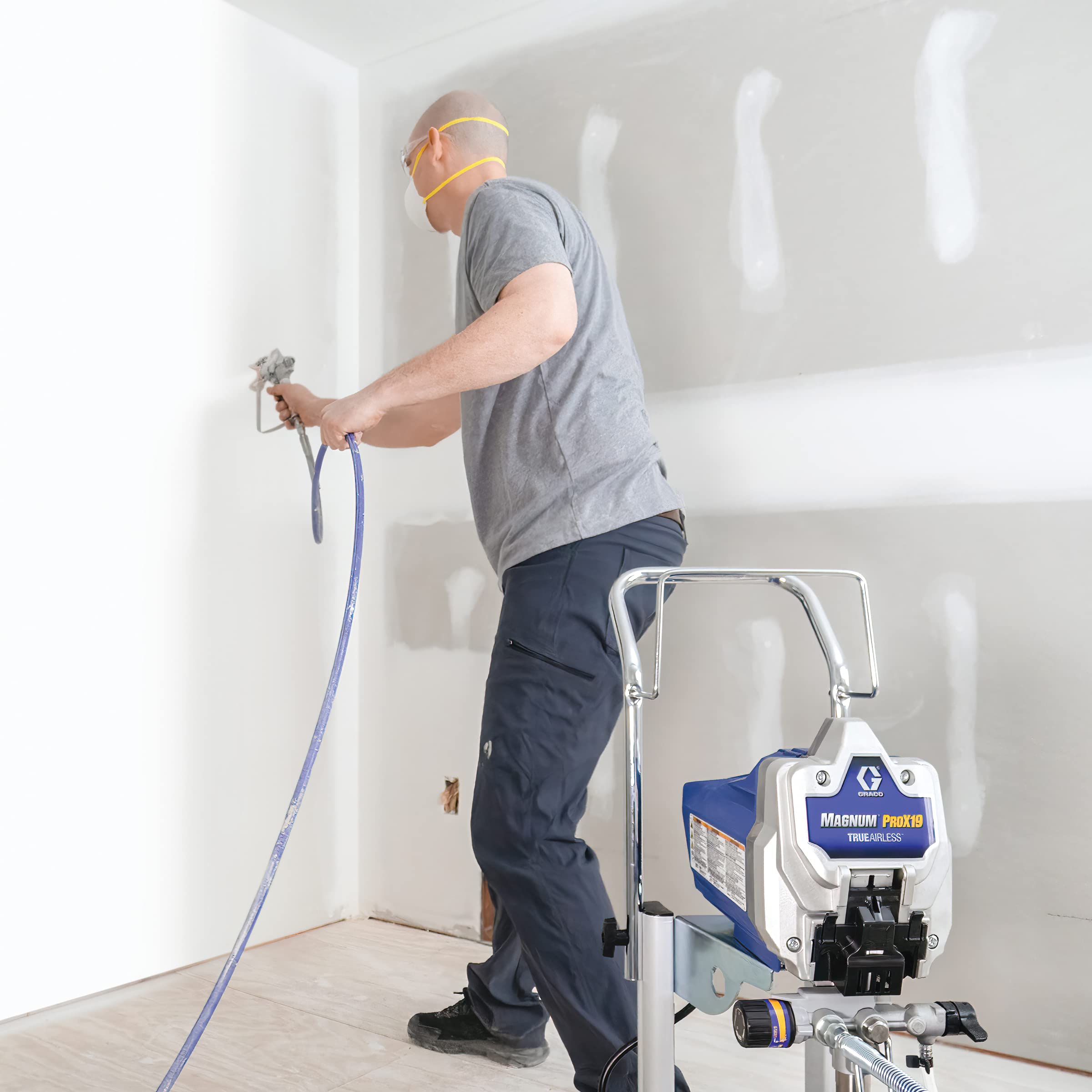 Graco 17G180 Magnum ProX19 Cart Paint Sprayer, Blue & white - Image 12