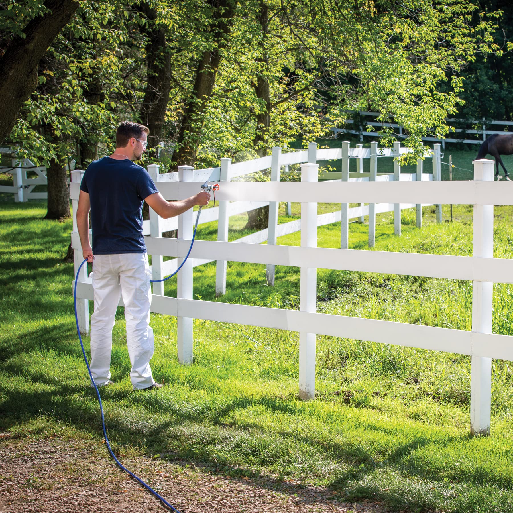 Graco 17G180 Magnum ProX19 Cart Paint Sprayer, Blue & white - Image 13