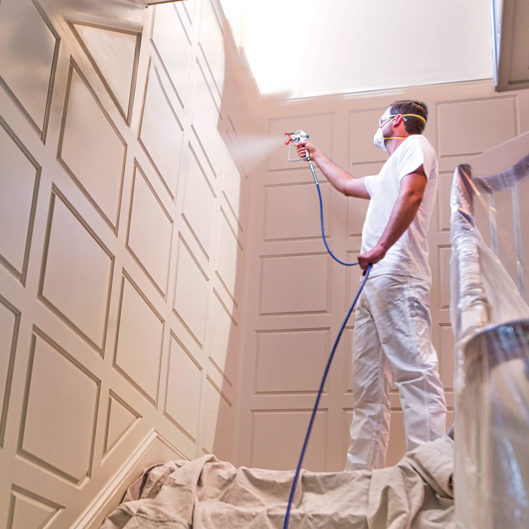 Graco 17G180 Magnum ProX19 Cart Paint Sprayer, Blue & white - Image 14