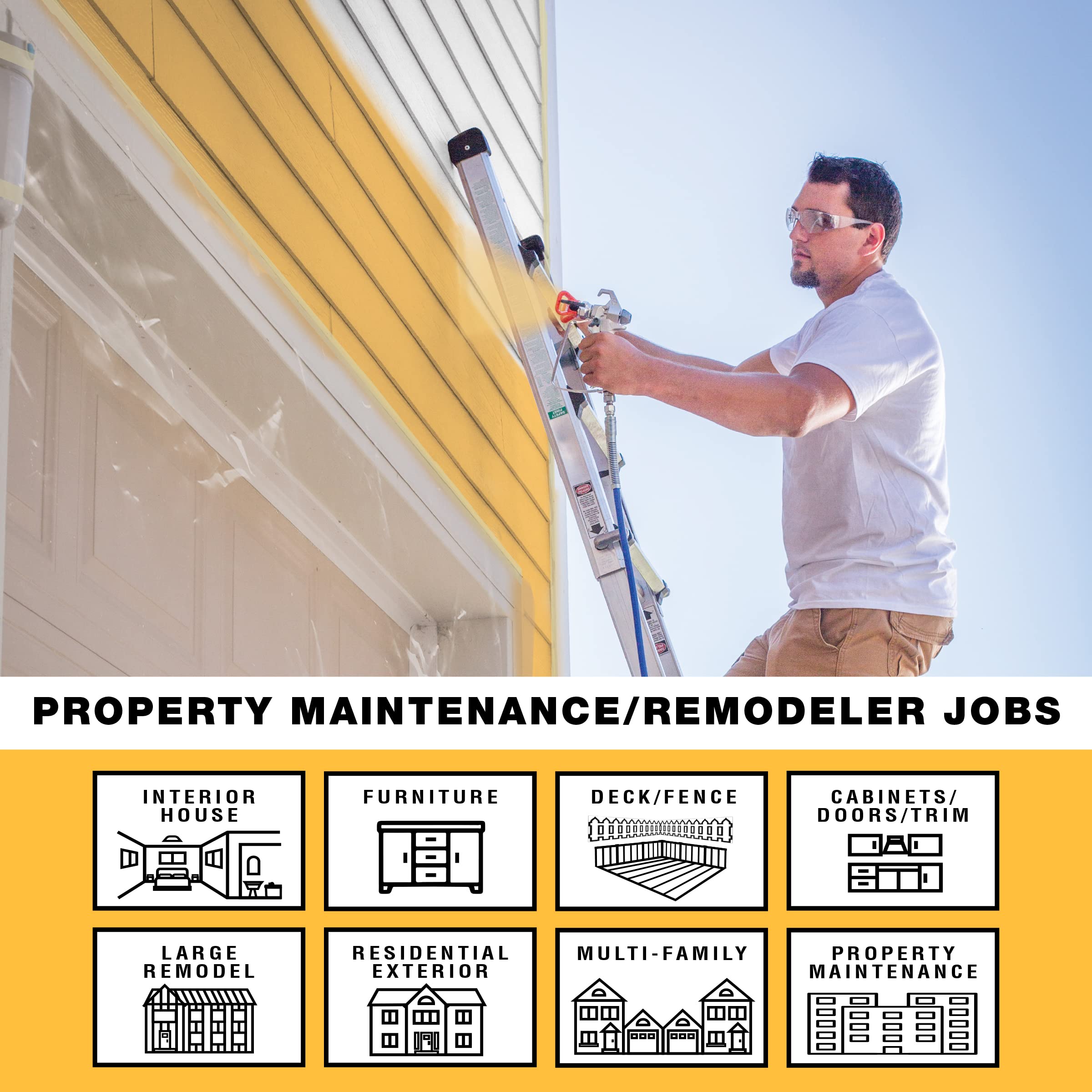 Graco 17G180 Magnum ProX19 Cart Paint Sprayer, Blue & white - Image 3