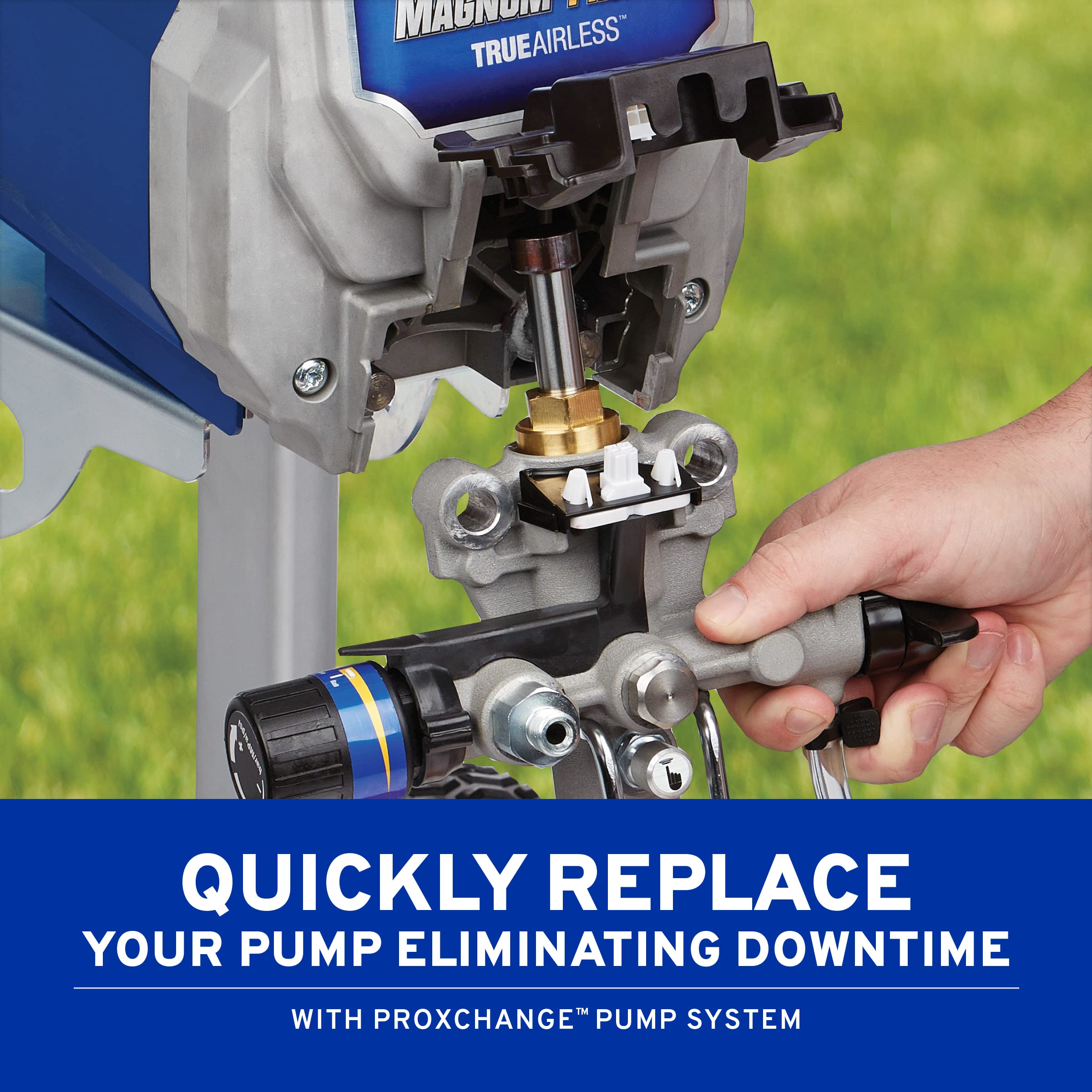 Graco 17G180 Magnum ProX19 Cart Paint Sprayer, Blue & white - Image 8