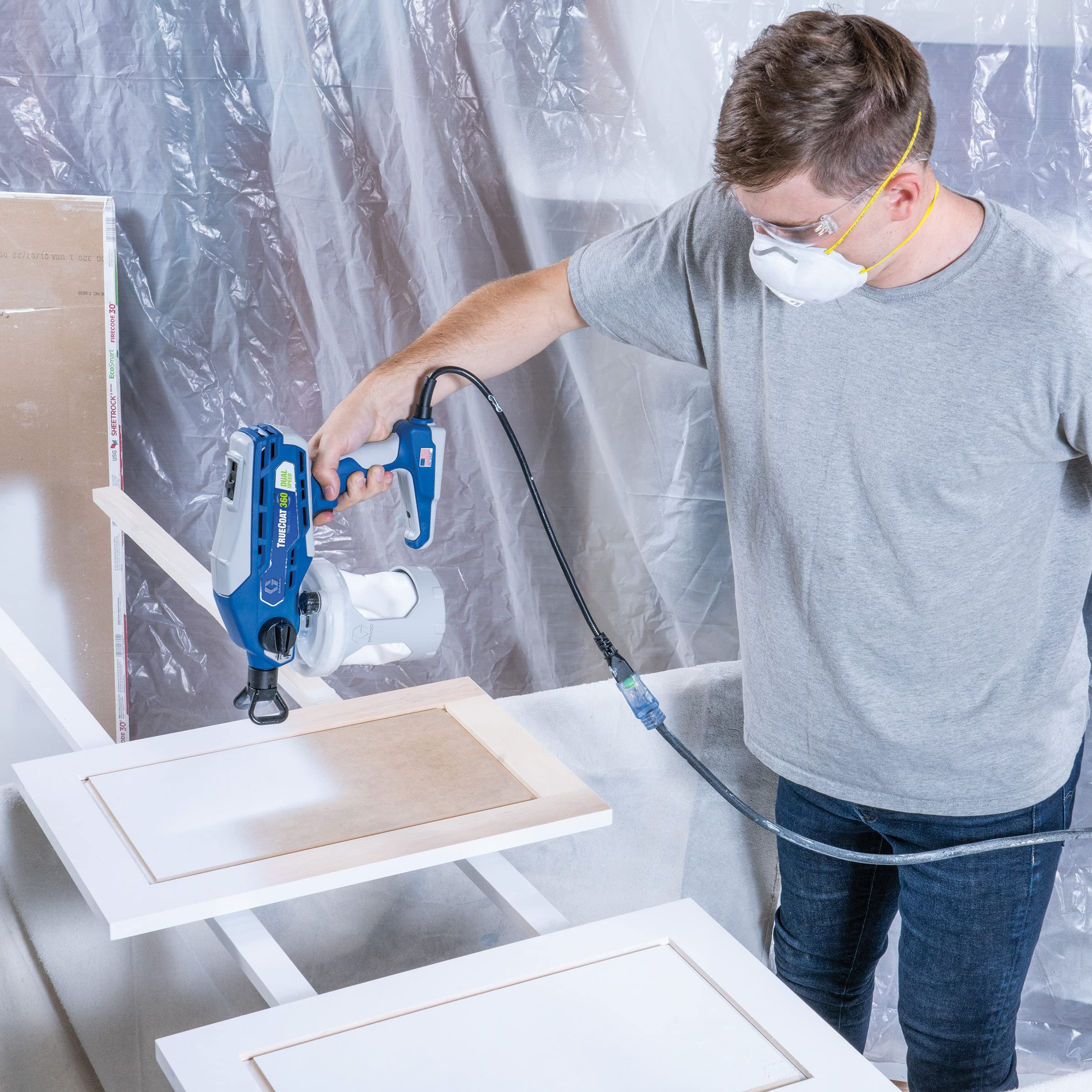 Graco 26D281 TrueCoat 360 Dual Speed Paint Sprayer, Blue/White - Image 9