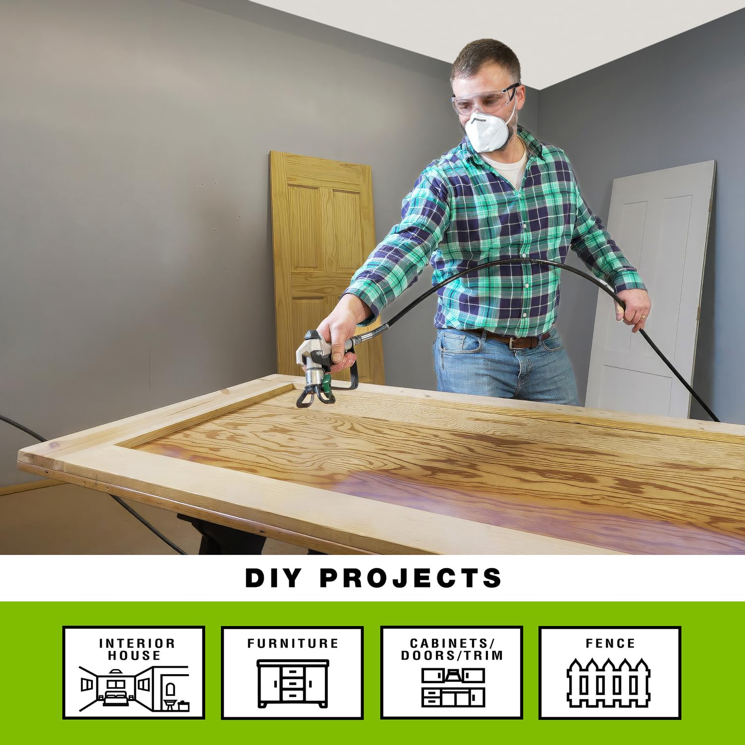 Graco Airless Paint Sprayer | DIY Designed for Interior or Exterior Projects | TrueCoat One TrueAirless Electric Sprayer 26DTC1 - Image 3