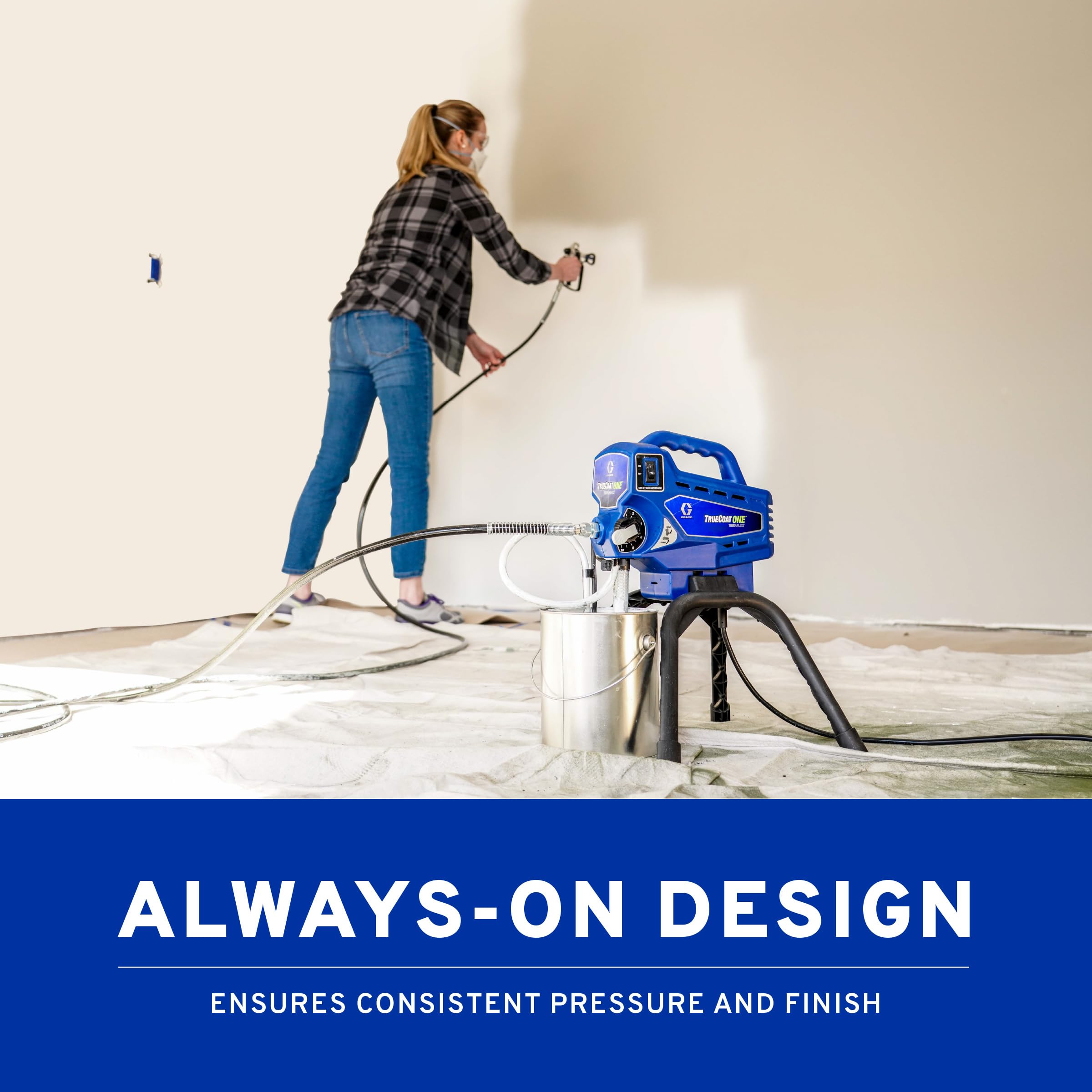 Graco Airless Paint Sprayer | DIY Designed for Interior or Exterior Projects | TrueCoat One TrueAirless Electric Sprayer 26DTC1 - Image 8